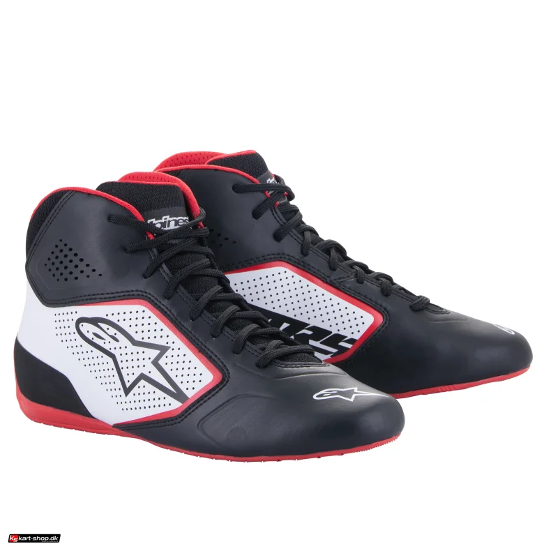 Alpinestars Tech-1 K START v2 sko, sort/hvid/rd, str. 34-47