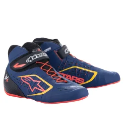 Alpinestars Tech-1 KX sko, ultra marinebl, rd, gul fluo, str. 34-47