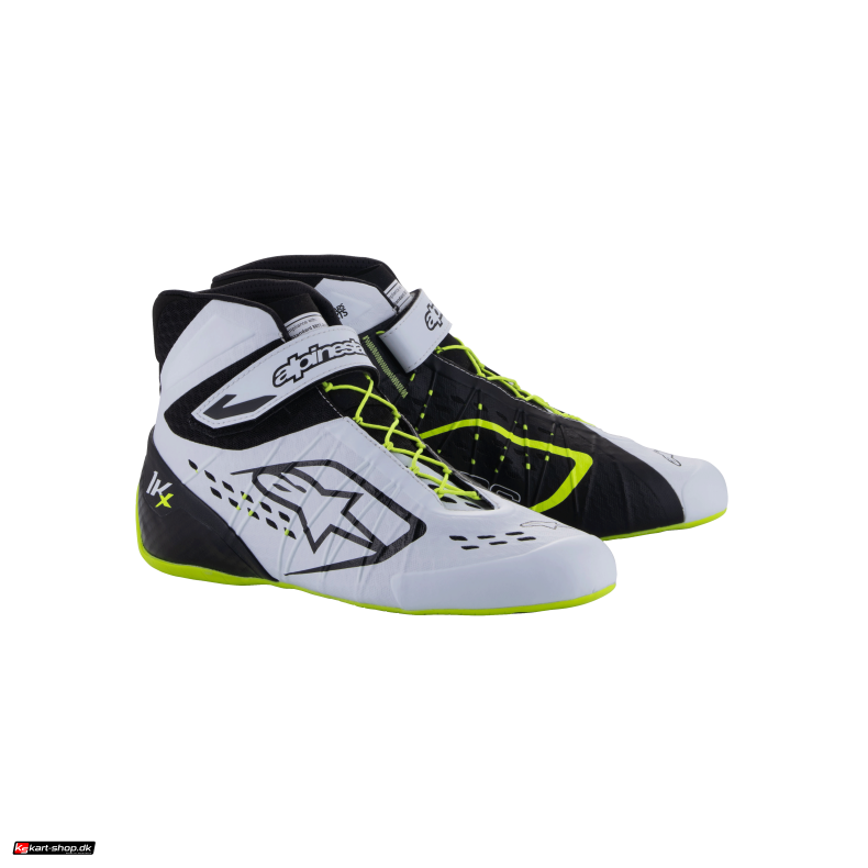 Alpinestars Tech-1 KX sko v3 FIA, sort/hvid/gul fluo, Str. 37 - 47