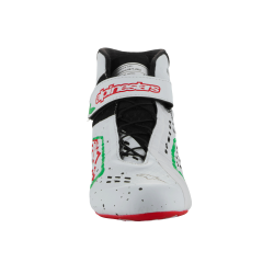 Alpinestars Tech-1 KX sko v3 FIA, hvid/grn/rd, Str. 37 - 47