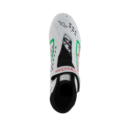 Alpinestars Tech-1 KX sko v3 FIA, hvid/grn/rd, Str. 37 - 47