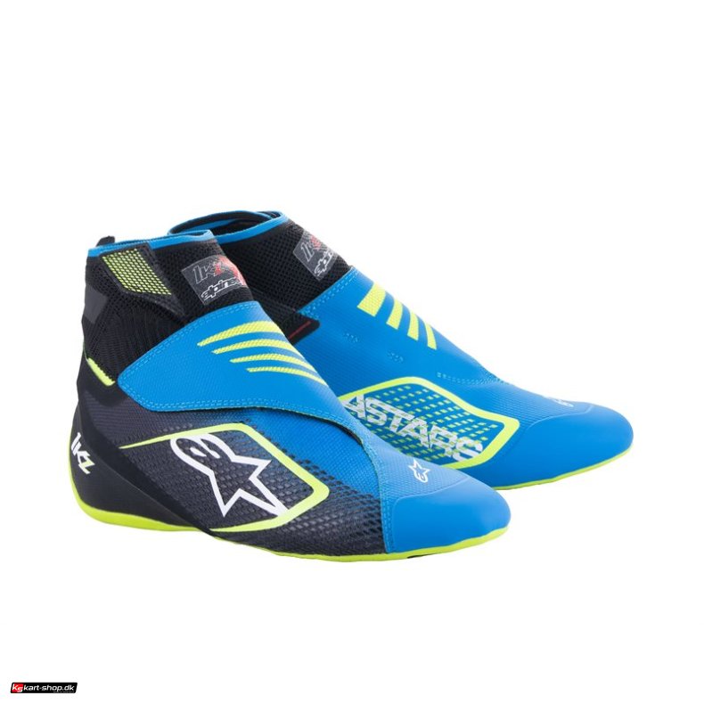Alpinestars Tech-1 KZ v2 sko, bl og gul fluo, str. 36 - 47