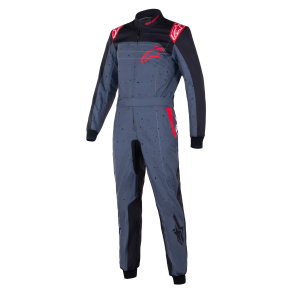 Alpinestars KMX-9 v3 graph karting kredragt, antracit/sort/rd, str. 40 - 60