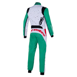 Alpinestars KMX-9 v3 graph 6 karting kredragt, hvid/grn/rd, Str. 120 - 150