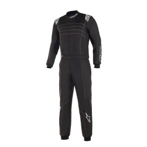 Alpinestars KMX 9 v3 karting kredragt, sort/hvid str. 40-60