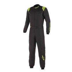 Alpinestars KMX 9 v3 karting kredragt, sort/gul fluo str. 40-60