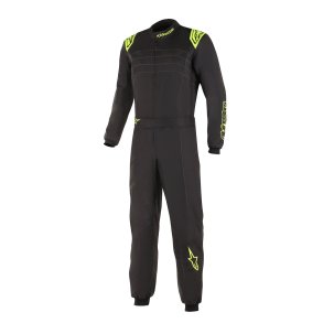 Alpinestars KMX 9 v3 karting kredragt, sort/gul fluo str. 40-60