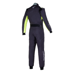 Alpinestars KMX 9 v3 S graph 3 brne karting kredragt, sort/gul fluo str. 120 - 150,