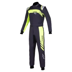 Alpinestars KMX- 9 v2 graph 3 karting kredragt, sort/gul fluo str. 120-150