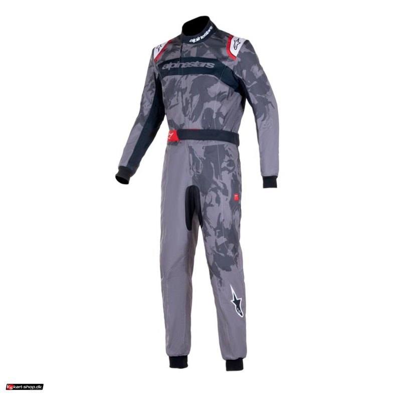 Alpinestars KMX 9 v3 graph 5 karting kredragt, mrkegr/sort, str. 40 - 60