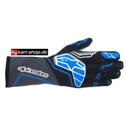 Alpinestars Tech-1 ZX v4 handske, sort og bl, str. S - XXL