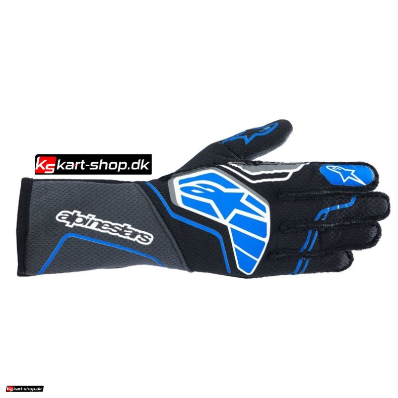 Alpinestars Tech-1 ZX v4 handske, sort og bl, str. S - XXL