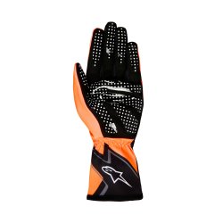 Alpinestars Tech-1 K Race v2 graph handske, orange fluo/sort/hvid, str. S-XXL