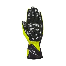Alpinestars Tech-1 K Race v2 graph handske, gul fluo/sort/hvid, str. S-XXL