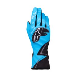 Alpinestars Tech-1 K Race v2 graph handske, cyan/sort/hvid, str. S-XXL