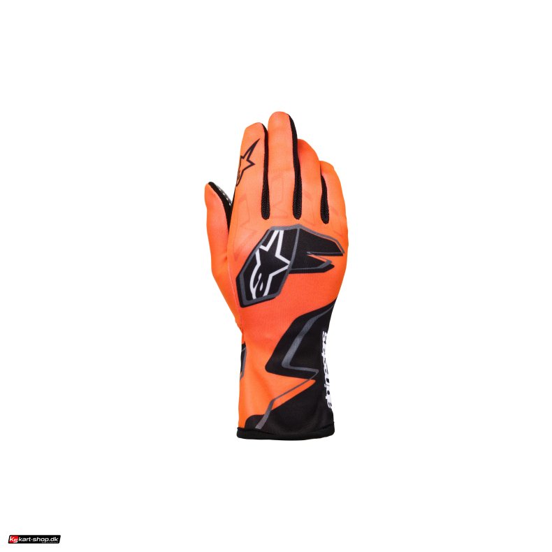 Alpinestars Tech-1 K Race S v2 graph brne handske, orange fluo/sort/hvid, str. S-XL