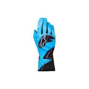 Alpinestars Tech-1 K Race S v2 graph brne handske, cyan/sort/hvid, str. S-XL