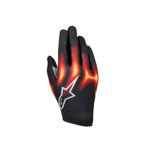 Alpinestars graphic 3 SIM handsker, sort/rd/varm gul , str. XS-XL
