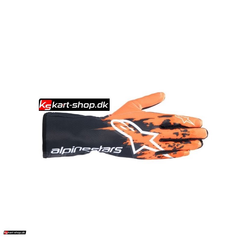 Alpinestars Tech-1 K v3 handske, sort/orange, Str S - XXL 