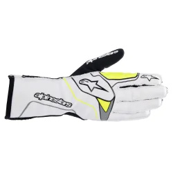 Alpinestars Tech-1 KX v3 handske, hvid/gul fluo, Str. S-XXL