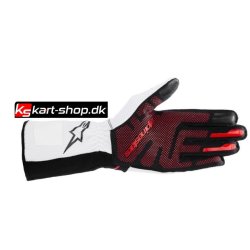 Alpinestars Tech-1 KX v4 handske, sort/hvid/rd, Str S - XXL