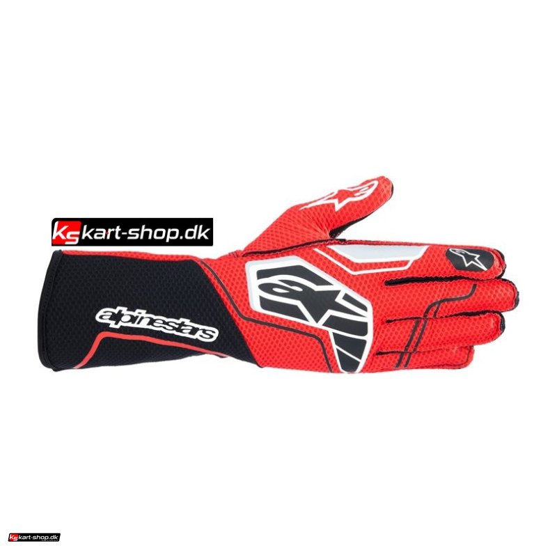 Alpinestars Tech-1 KX v4 handske, sort/rd, Str S - XXL 