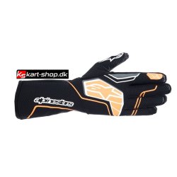 Alpinestars Tech-1 KX v4 handske, sort/orange fluo, Str S - XXL 