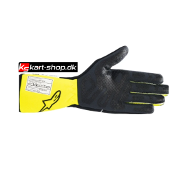 Alpinestars Tech-1 Race v4 FIA/SFI handske, sort og gul fluo, str. S - XXL