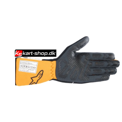 Alpinestars Tech-1 Race v4 FIA/SFI handske, sort og orange fluo, str. S - XXL