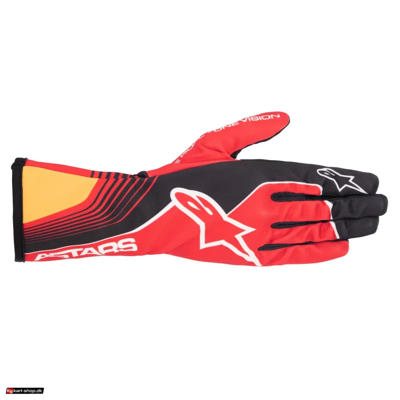 Alpinestars Tech-1 K Race v2 FUTURE handske, rd/mandarin, Str. S-XL