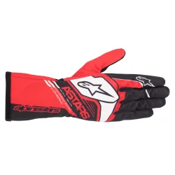 Alpinestars Tech-1 K Race v2 CORPORATE brne handske, rd/sort, Str. S- XL