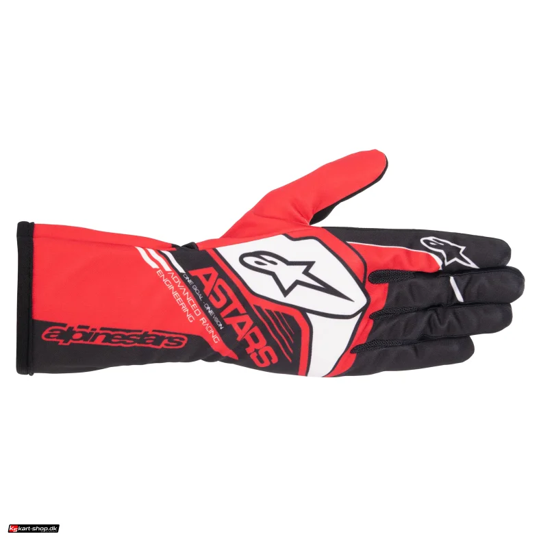 Alpinestars Tech-1 K Race v2 CORPORATE brne handske, rd/sort, Str. S- XL