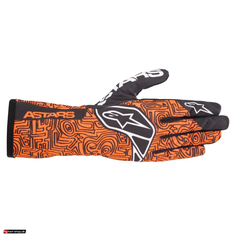 Alpinestars Tech-1 K Race v2 VERTICAL handske, orange fluo, Str. S-XL