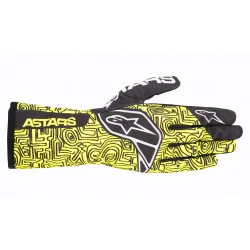 Alpinestars Tech-1 K Race v2 VERTICAL handske, gul fluo, Str. S-XL