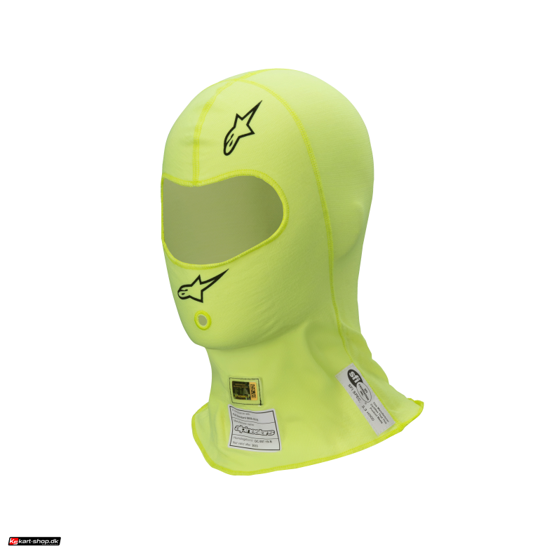 Alpinestars ZX EVO v3 hjelmhue, gul fluo, One Size