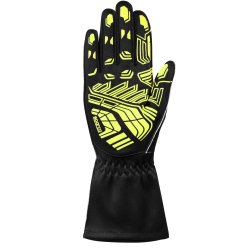 Sparco K-Attack karting handske, sort/gul, str. 7 - 13