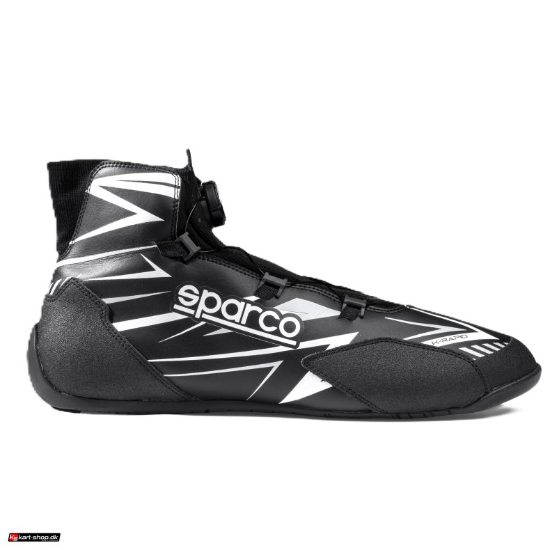 Sparco K-Rapid rotor sko, sort/hvid, str. 32 - 48