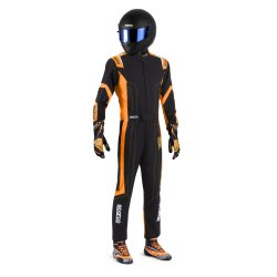 Sparco Thunder Advance karting kredragt, sort/orange, Str. SX - XXL