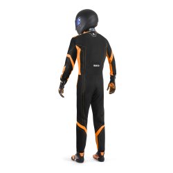 Sparco Thunder Advance karting kredragt, sort/orange, Str. SX - XXL