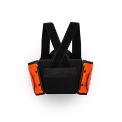 Bengio AB7 ribbensbeskytter, sort/orange fluo, str. XXS - XXL 