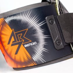 Bengio AB7 ribbensbeskytter, sort/orange fluo, str. XXS - XXL 