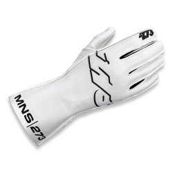 Minus 273 MNS-1 karting handsker, hvid/sort,  str. 3XS - XL