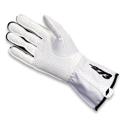 Minus 273 MNS-1 karting handsker, hvid/sort,  str. 3XS - XL