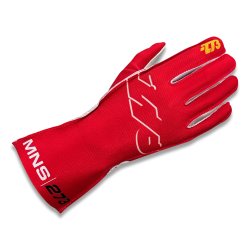 Minus 273 MNS-1 karting handsker, rd/hvid,  str. 3XS - XL