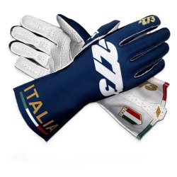 Minus 273 ITALIA Type-2 karting handsker, marinebl/hvid/rd,  str. 3XS - XL