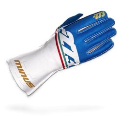 Minus 273 ITALIA Type-3 karting handsker, hvid/bl,  str. 3XS - XL