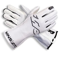 Minus 273 MNS-1 karting handsker, hvid/sort,  str. 3XS - XL