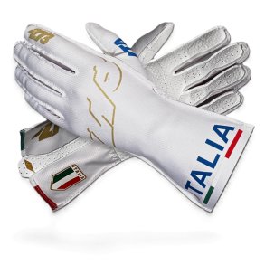 Minus 273 ITALIA Type-1 karting handsker, hvid/guld/bl,  str. 3XS - XL
