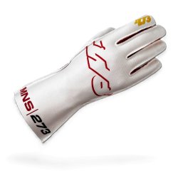 Minus 273 MNS-1 karting handsker, hvid/rd/sort/gul,  str. 3XS - XL