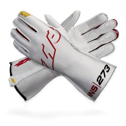 Minus 273 MNS-1 karting handsker, hvid/rd/sort/gul,  str. 3XS - XL